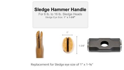 Image showing  36 in. Hickory Handle for Small Sledge Hammers