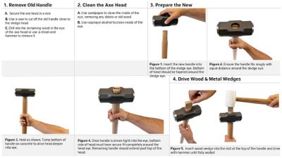Image showing  36 in. Hickory Handle for Small Sledge Hammers