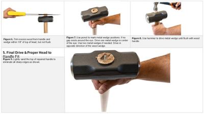 Image showing 5 th Truper 36 in. Hickory Handle for Small Sledge Hammers