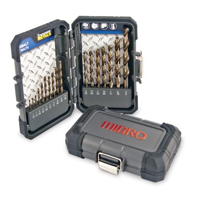 Mibro 17 pc. Cobalt Steel Drill Bit Set