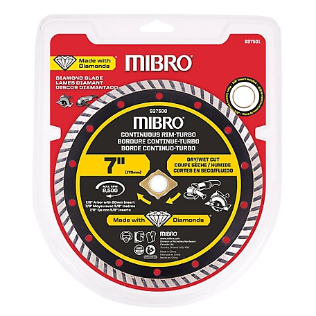 Mibro 7 in. Continuous Rim Turbo Diamond Blade