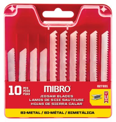 Mibro 2-3/4 in. to 3-1/2 in. Bi-Metal Jigsaw Blade Set, 10-Pack