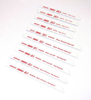 Image showing  2-3/4 in. to 3-1/2 in. Bi-Metal Jigsaw Blade Set, 10-Pack