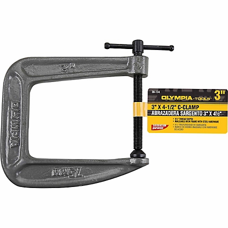 Olympia Tools 3 in. x 4-1/2 in. C-Clamp