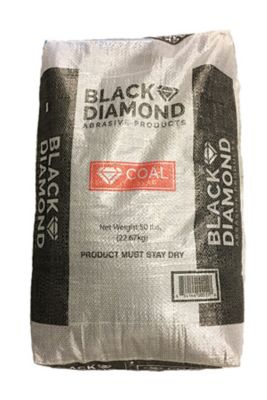 Coal Slag Coarse 10/40 Mesh Size 50 LBS Black Diamond Abrasive Blast Media 