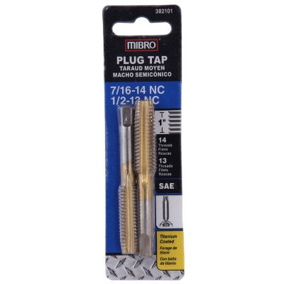 Image showing  7/16 in. - 14 and 1/2 in. - 13 NC Plug Taps