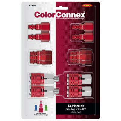 Image showing  ColorConnex Industrial Coupler and Plug Kit, 14 pc.