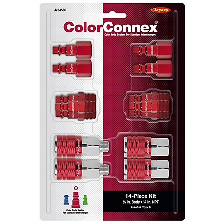 Legacy ColorConnex Industrial Coupler and Plug Kit, 14 pc. at