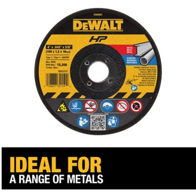 Image showing  4 in. x 0.045 in. x 5/8 in. High Performance Metal/Stainless Cutting Wheels, Type 1