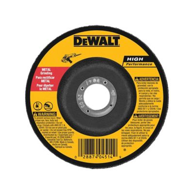 Image showing  5 in. x 1/4 in. x 7/8 in. 24 Grit High Performance Metal Grinding Wheel, Type 27