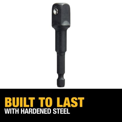 Image showing  1/4 in. Hex Shank to 1/2 in. Socket Adapter, Impact Ready