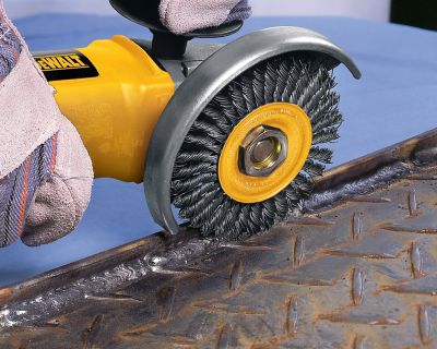 Image showing  4 in. x 0.020 in. x 5/8 in.-11 Stringer Bead Wire Wheel, 20,000 Max RPM