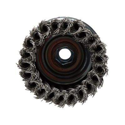 Image showing  4 in. Steel Knotted Cup Brush