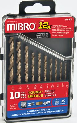 Mibro 10 pc. Cobalt Drill Bit Set