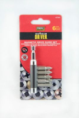 Mibro Industrial Driver Magnetic Bit Holder Set, 6 pc.