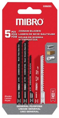 Mibro General Purpose Jigsaw Blade Set Pack Of 5 At Tractor