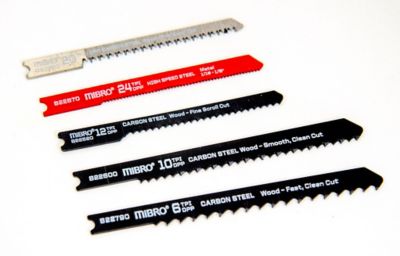 Image showing  2-3/4 in. to 3-1/2 in. General Purpose Jigsaw Blade Set, 5-Pack