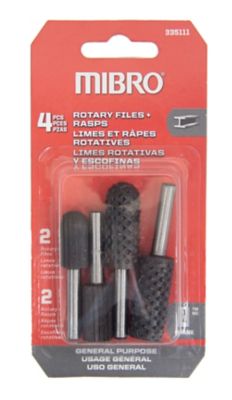 Mibro 4-Piece Rotary File And Rasp Set