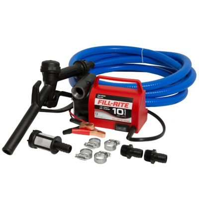 Fill-Rite 12VDC 10 GPM Fuel Transfer Pump with Suction and Discharge Hoses