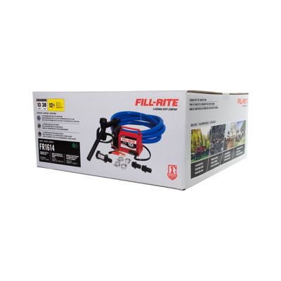 Image showing  1/5 HP 12VDC Fill-Rite Fuel Transfer Pump with Suction and Discharge Hoses, 10 GPM, FR1614