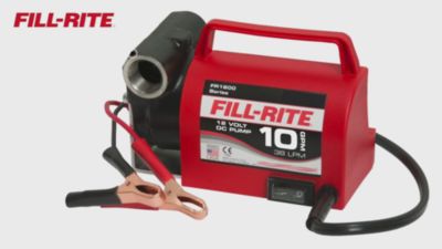Image showing  1/5 HP 12VDC Fill-Rite Fuel Transfer Pump with Suction and Discharge Hoses, 10 GPM, FR1614
