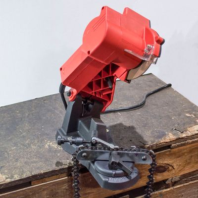 Image showing JobSmart Electric Chainsaw Chain Sharpener, 4,600 RPM, 60 Hz, 85W