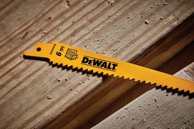 Image showing  6 in. 6 TPI Taper Blade Wood Cutting Reciprocating Saw Blades, 2-Pack