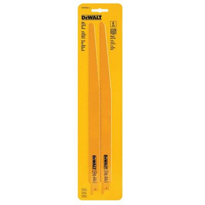 DEWALT 12 in. 6 TPI Taper Back Bi-Metal Wood Cutting Reciprocating Saw Blade