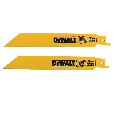 Image showing  6 in. 18 TPI Straight Back Bi-Metal Reciprocating Saw Blade, 2-Pack