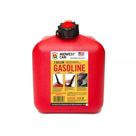 Midwest Can 2 gal 8 oz Can of gasoline Gas Cans