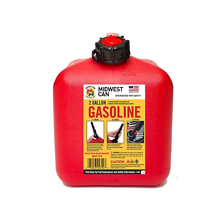 Midwest Can 2 gal. 8 oz. Gas Can
