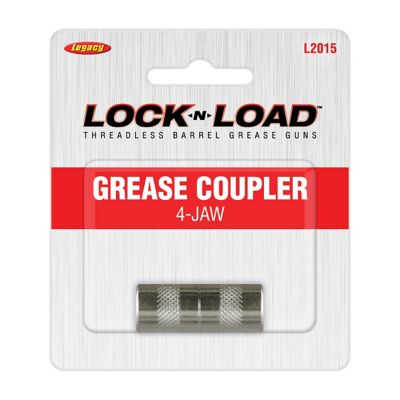 Image showing  High Pressure 4-Jaw Grease Coupler, 10,000 PSI, 1/8 in. FNPT