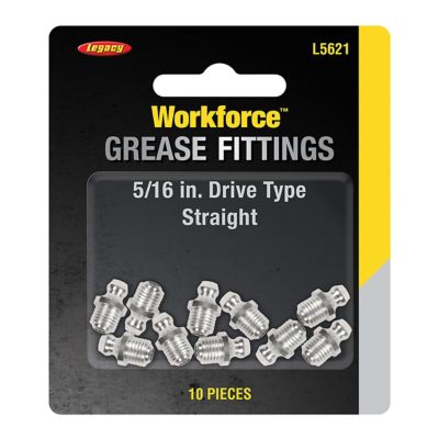 Image showing  5/16 in. Drive Type Straight Grease Fittings, 10 pc.
