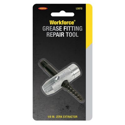 Image showing  All-in-1 Grease Fitting Repair Tool for 1/8 in. NPT Fittings, 3.40 in. x 0.70 in. x 2.01 in.