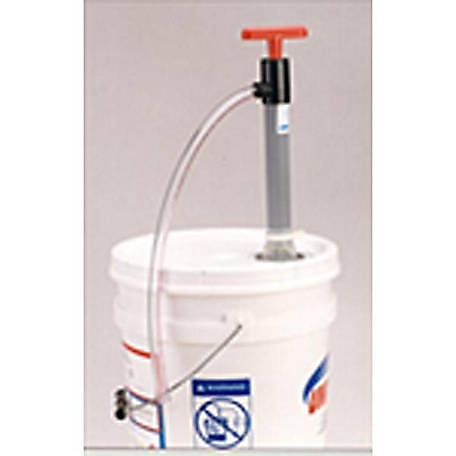 K Tool International 73993 Lever Action Bucket Pump with 4' PVC Hose for  Garages, Repair Shops, and DIY, 5 Gallon, 2.14 oz. Per Stroke, 12 Drum