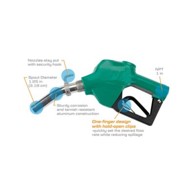 Image showing  Automatic Shut-Off Diesel Fuel Nozzle, 1 in. NPT