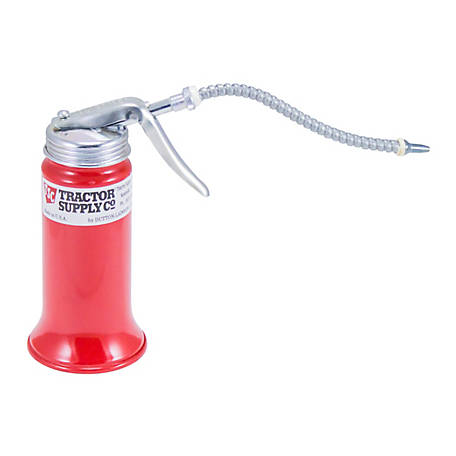 Car Accessories Red Squirt Bottle Oil Can Flexible Spout Nozzle Pump Action 