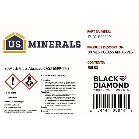U.S. Minerals 50 lb. Crushed Glass Abrasive