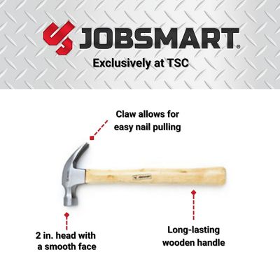 Image showing  16 oz. 11.25 in. Wood Handle Claw Hammer