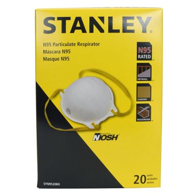 Stanley SYN95 Disposable Respirator Mask, 20 pk.