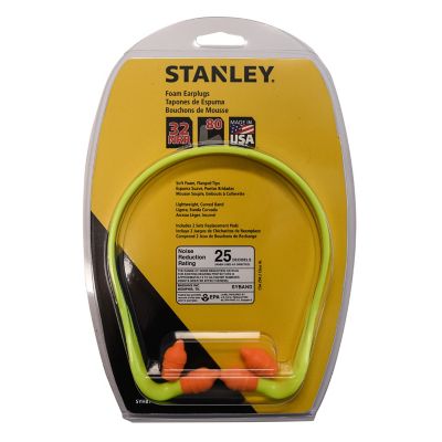 Image showing  Reusable Banded Foam Earplugs, 25 dB Noise Reduction Rating, 1-Pair