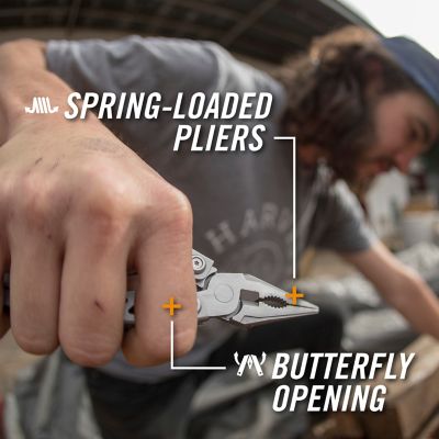 Image showing 6 th Gerber Suspension Stainless Steel Needle Nose Multi-Tool, Black Sheath