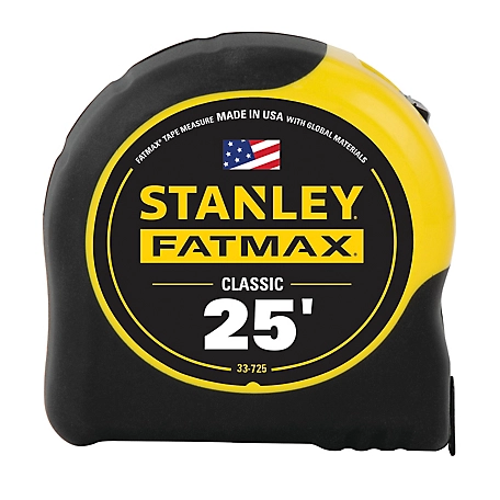 Stanley 33-725 25 ft. Fat Max Tape Measure, 33-725