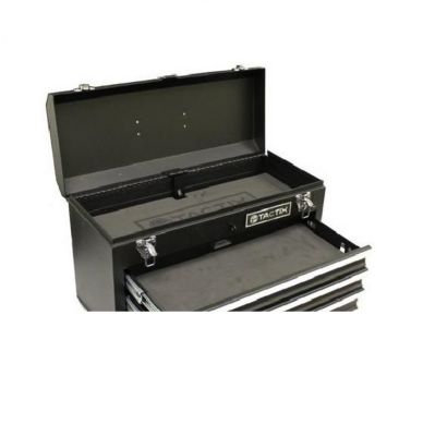 Image showing  20-1/2 in. x 9 in. x 15 in. 4-Drawer Steel Portable Tool Chest, Black, 22 lb.