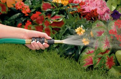 Image showing 3-Pattern 4 in. Adjustable Brass Nozzle