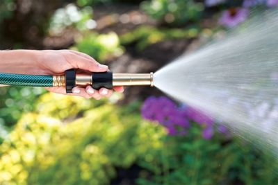 Image showing Adjustable Pattern Brass Spray Nozzle, 5 in.