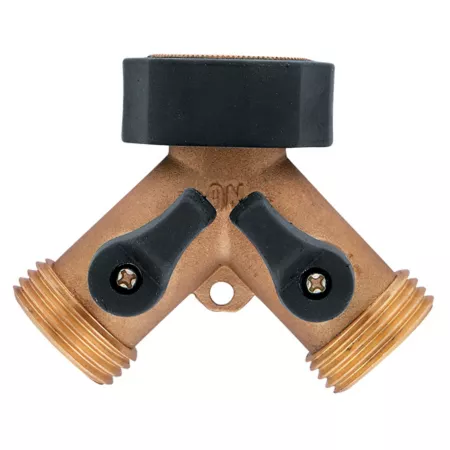 3/4" Brass 2-Way Shutoff Hose Y Adapter Hose Connectors & Repair