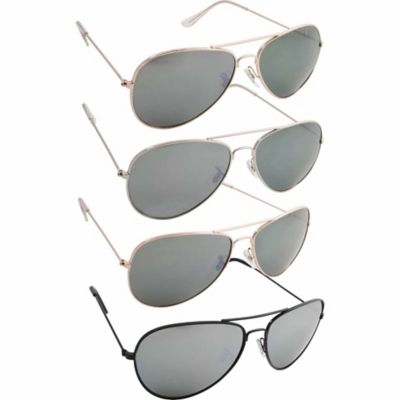 Opti Shield Unisex Adult Super Trooper Aviator Sunglasses, Assorted