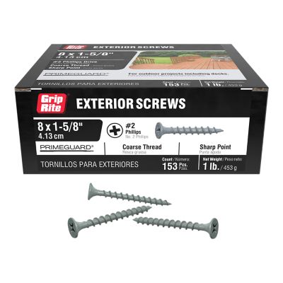 Image showing  1-5/8 in. PrimeGuard Ten Exterior Screw 1 lb.