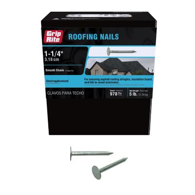 Image showing  1-1/4 in. Electro-Galvanized Roofing Nail 5 lb.